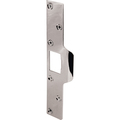 Prime-Line Maximum Security Latch Strike, 1-1/4 In. x 7-7/8 In., Steel, Chrome Plated Single Pack U 9476